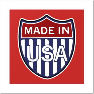 Made in USA Shield Posters and Art